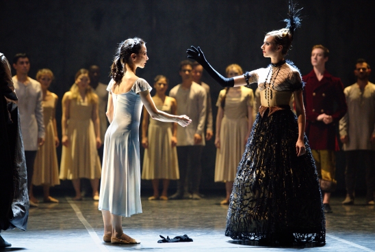 Tamara Rojo and Isabelle Brouwers in Akram Khan's Giselle (c) Laurent Liotardo